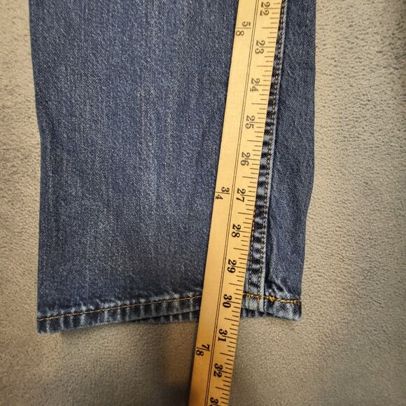 Bonobos Jeans Mens 36x30 Blue Straight Leg Stretch Denim Distressed - Picture 7 of 10